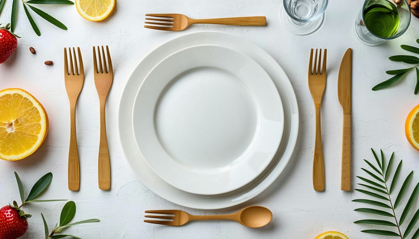 An inviting table setting featuring elegant dispos